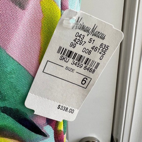 Trina Turk size 6 fit and flare blue floral dress - Picture 9 of 9